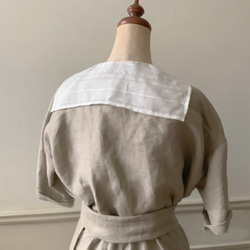 Sailor collar cotton dickie ハンドメイドキット 5枚目の画像