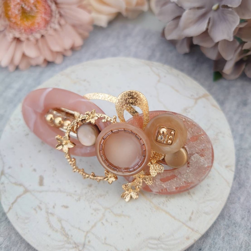 ピンクゴールドバレッタ バレッタ Felfi 通販 11437247｜Creema