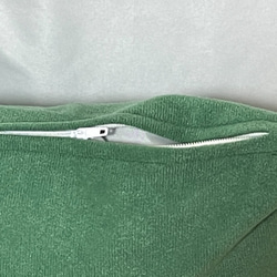 ロングシートクッションカバー　96×45cm ソフィア：リーフグリーン 8枚目の画像