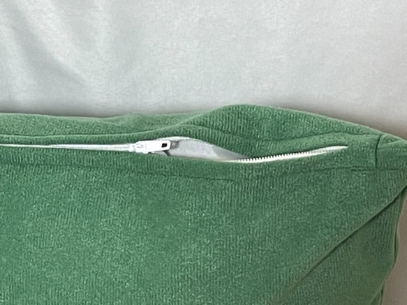 ロングシートクッションカバー　96×45cm ソフィア：リーフグリーン 8枚目の画像