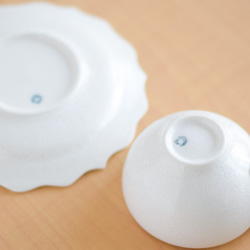 亜鉛結晶釉　カップ&ソーサー（雪の華） 10枚目の画像