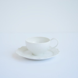 亜鉛結晶釉　カップ&ソーサー（雪の華） 6枚目の画像