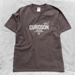 超SALE CURIOSON オリジナル クマ ロゴ Tシャツ 6.2oz（チャコール）Mサイズのみ残り1点 3枚目の画像