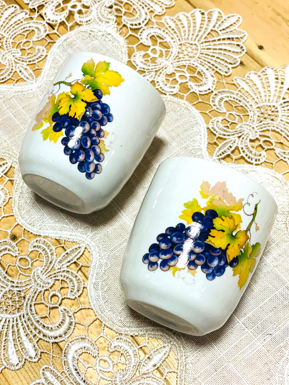 【限定価格】antique botrusぶどう茶器セット 2枚目の画像