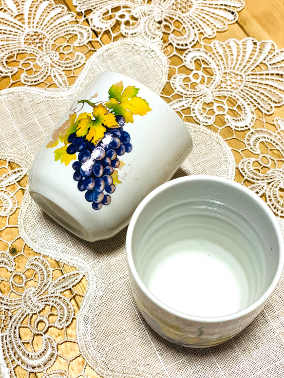 【限定価格】antique botrusぶどう茶器セット 3枚目の画像