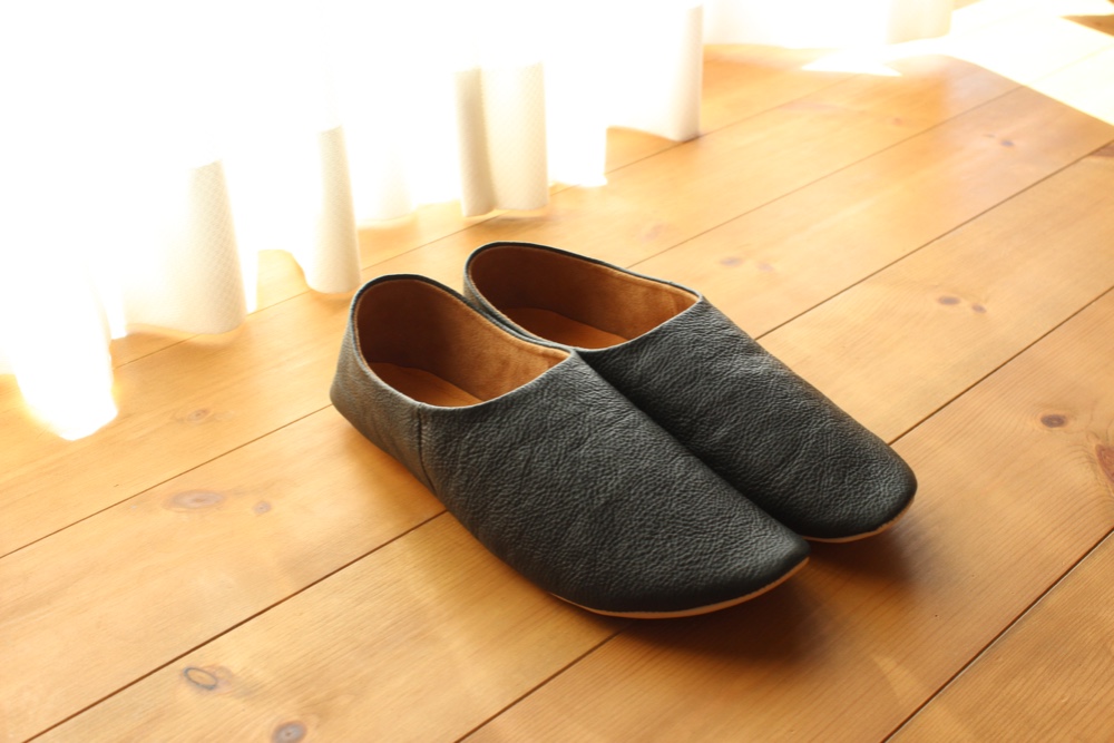 島のバブーシュ　【ダークグリーン】