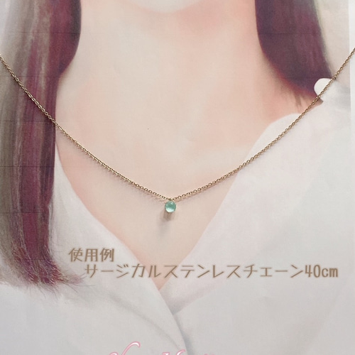輝くスワロフスキー☆ミントグリーン ネックレス☆ アレルギー 輝くスワロフスキー☆ミントグリーン ネックレス☆ アレルギー