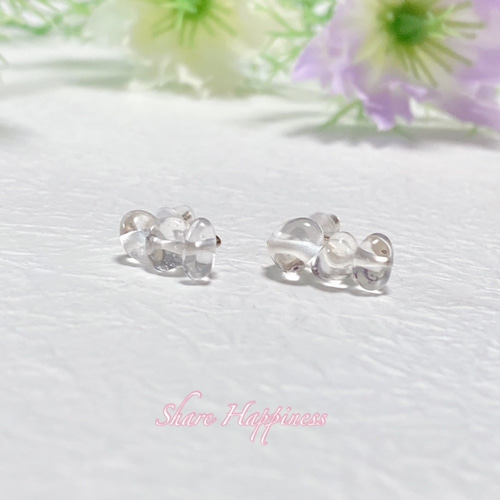 K18 モアサナイト ピアス 0.90ct スタッズピアス 片耳 ピアス