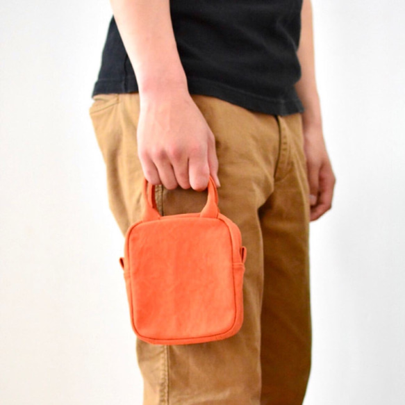 まあ様専用　mini caramel bag(orange) 4枚目の画像