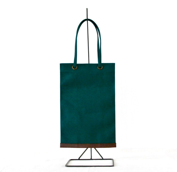 Folding bag(折りたたみ式バッグ) S size Col:dark green 1枚目の画像