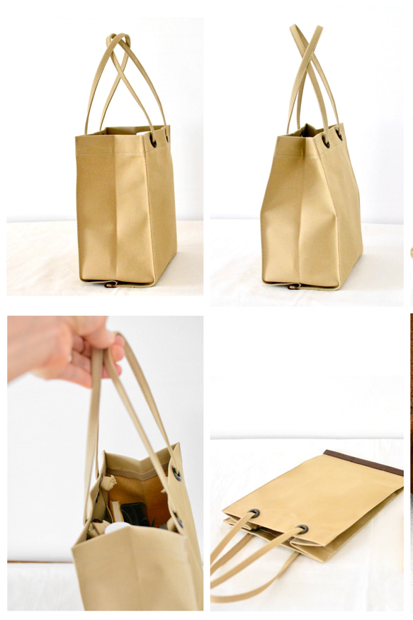 Folding bag(折りたたみ式バッグ) S size Col:dark green 5枚目の画像