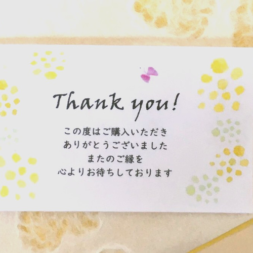サンキューカード【C1】40枚 タグ・台紙 kotomo 通販 9562101｜Creema