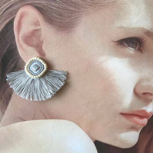 新品MUSSELSANDMUSCLESシルバー フリンジピアスマッソーズIENA シルバー]スムースピアス