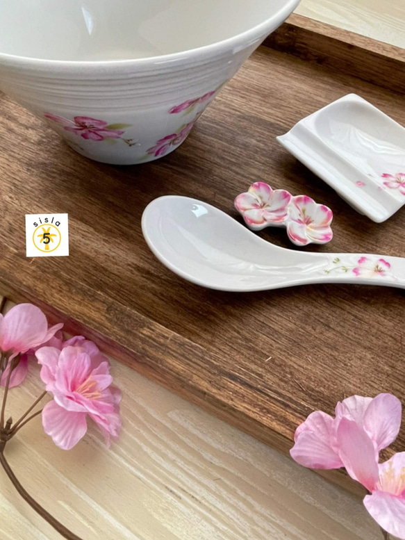 [2022 年除夕] 給 Toshikoshi 蕎麥麵和 ozoni！拉麵碗“Wa Sakura set”（洗碗機/微波爐OK） 第2張的照片