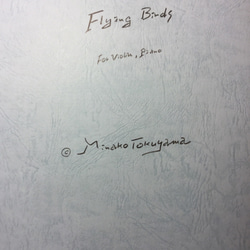 徳山美奈子「Flying Birds」バイオリンとピアノ二重奏版 1枚目の画像