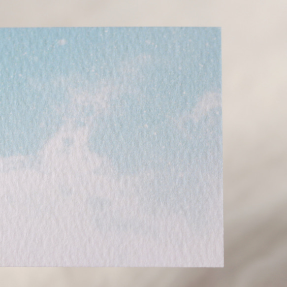 43:雪降る空のメッセージカード【5枚入り】 3枚目の画像