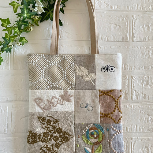 ミナペルホネン パッチワーク バッグ エコバッグ・サブバッグ