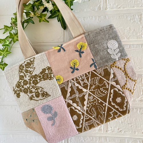 ミナペルホネンパッチワークトートバッグ