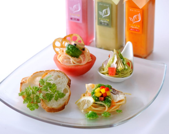 いんげんのポタージュスープと野菜で作ったドレ・ソースの詰合せギフトA 5枚目の画像