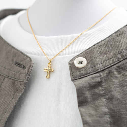 新作】珍しい形のクロスネックレス ネックレス・ペンダント bianca88