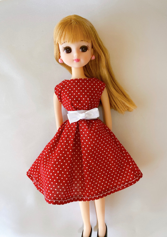 送料無料‼︎】リカちゃん 服 ワンピース ハンドメイド おもちゃ・人形