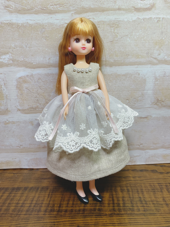 リカちゃんハンドメイド服ワンピース
