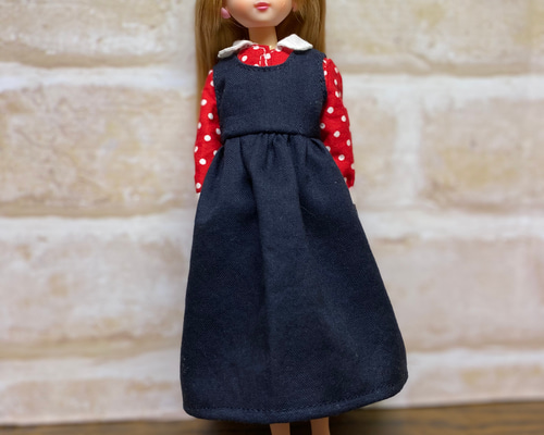 送料無料‼︎ 】リカちゃん ブラウスとジャンパースカート おもちゃ