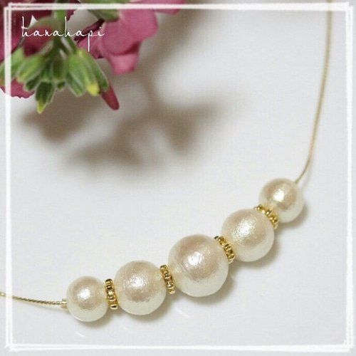⭐️phiten ファイテン ⭐️レディースコットンパール ネックレス❣️ ⭐️phiten ファイテン ⭐️レディースコットンパール