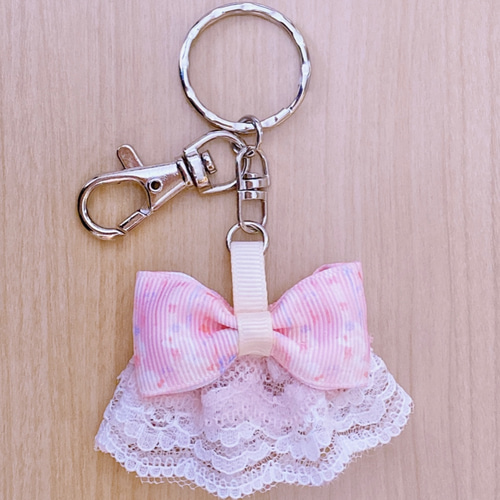 オーダー① ストラップ グログランリボン チャーム キーホルダー 楽天市場】【グログランリボンチャーム】[りぼん バッグチャーム