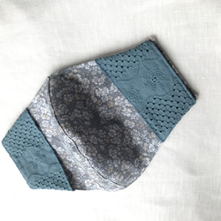 不織布マスクカバー✴︎選べる抗菌加工裏地✴︎大きいサイズご対応✴︎簡単装着✳︎刺繍生地 3枚目の画像