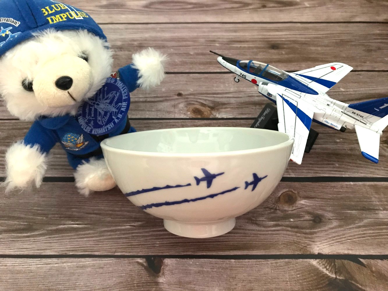 B-16 ブルーインパルス お茶碗 2機（ロイヤルブルー） 茶碗