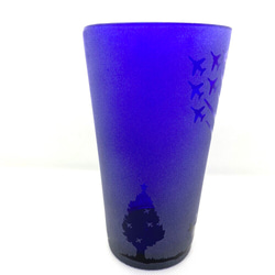 予約販売〈クリスマス限定商品〉ブルーインパルス　青グラス 4枚目の画像