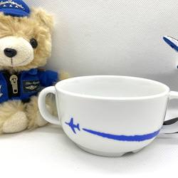 【1周年SALE】C-37 ブルーインパルス　スープカップ 2000円→1500円 1枚目の画像