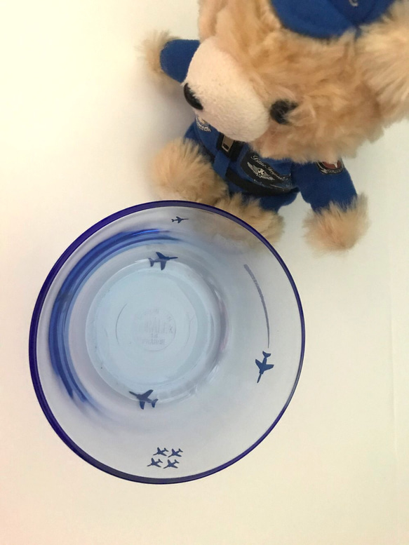 B-8 ■ブルーインパルス　ガラス鉢② 5枚目の画像