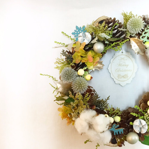 松ぼっくりが土台のクリスマス✿リース リース bloom-wish 通販