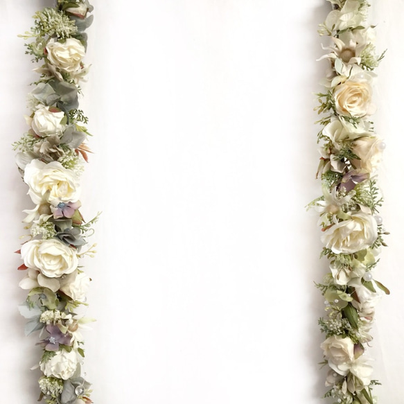 再販✿華奢な白い花冠☆.。.:*・ 5枚目の画像