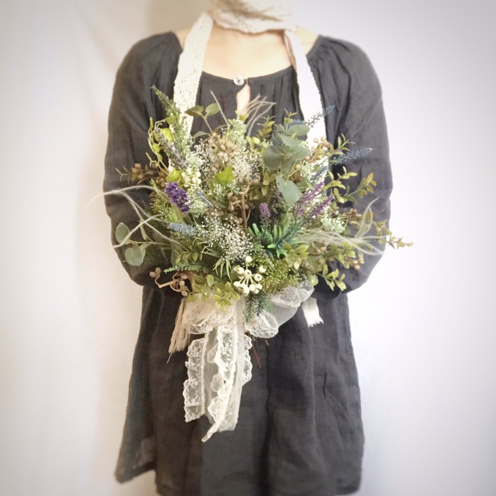 フラワーブーケ フェルトフラワーブーケ~dahlia~ | heartthrob_flowers