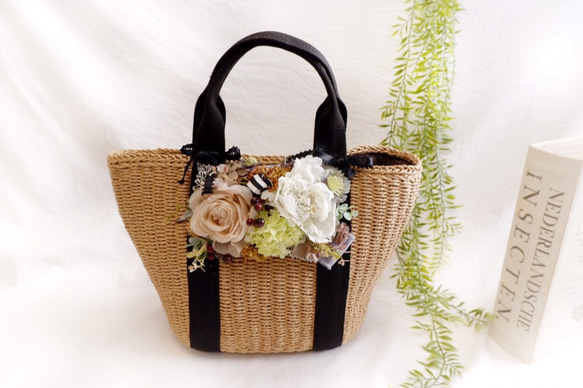Flower BAG No.3 ／スクエアカゴバッグ フェリークピンク