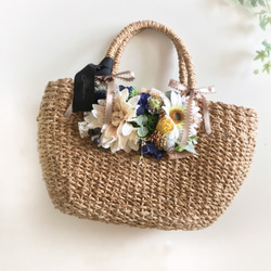 30％off！取り外しても使える花かごバッグ（かご：内布付き