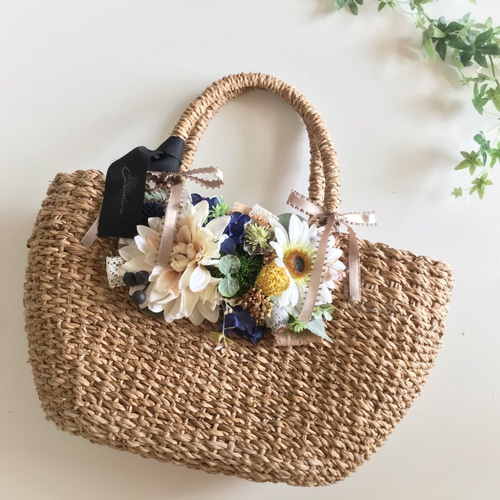 【極美品】TOCCA ✨かごバッグ　フラワー　パール　ハンドバッグ 花 ピンク 極美品】TOCCA ✨かごバッグ フラワー パール ハンドバッグ 花