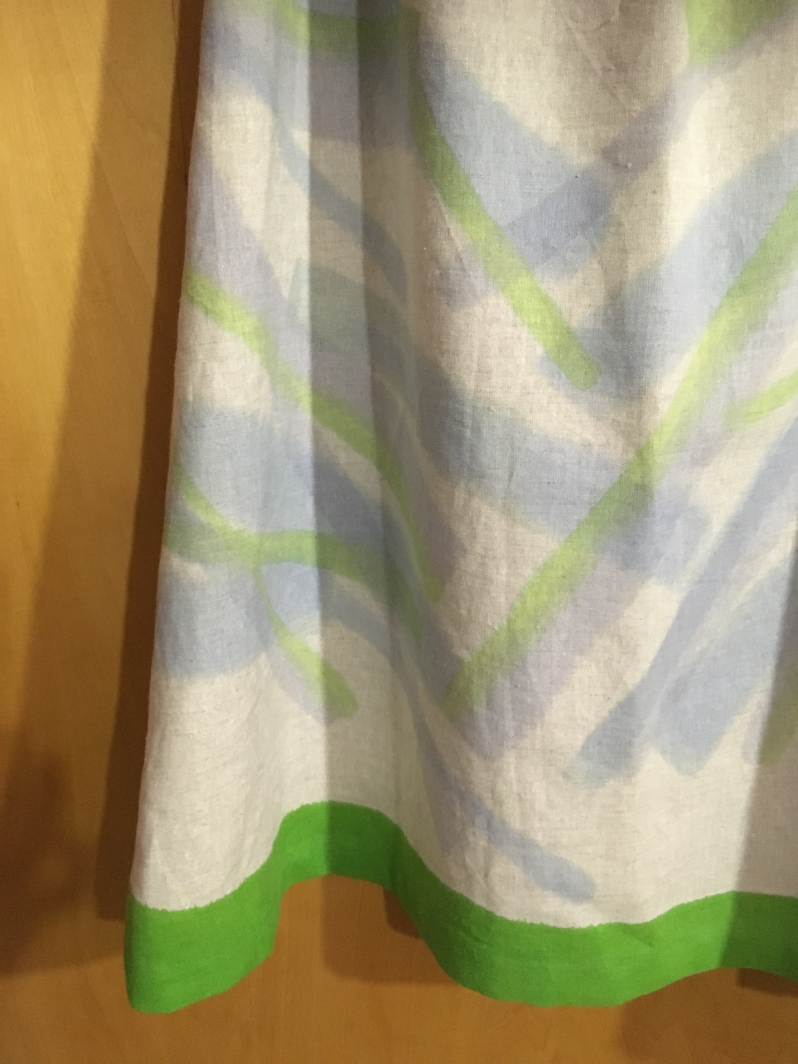 ▪️現品限り▪️日本製麻のマキシ丈ギャザースカート▪︎shikaku&shikaku▪︎