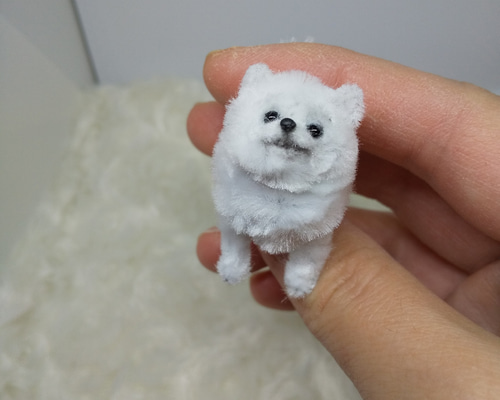 アートドール ポメラニアン にっこり白ポメちゃん モール