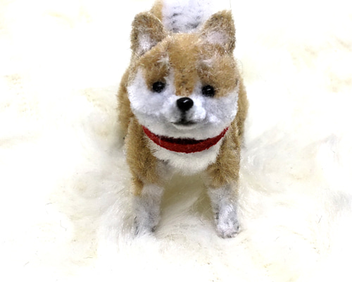 約2.5cm 柴犬の赤ちゃん モールアート - ショップ Little Dog