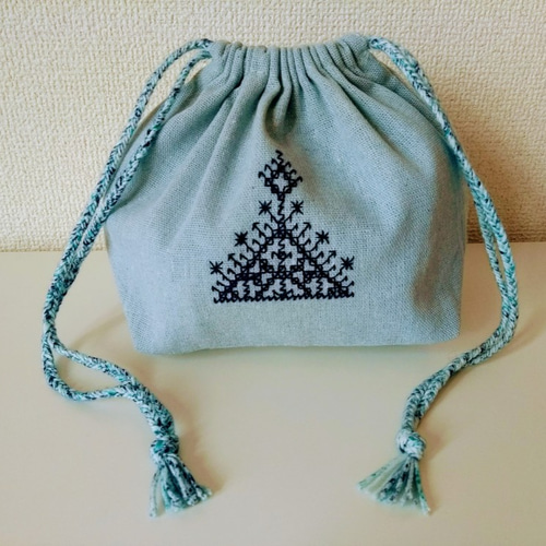 モロッコ、フェズ刺繍の巾着 巾着袋 Sahhara 通販 9617216｜Creema