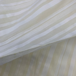 播州織　コットンボイル　ハンドメイド　ネイビー　ウスイエロー　透け感　　ストール　シャツ　ワンピ　夏服　きれい 8枚目の画像