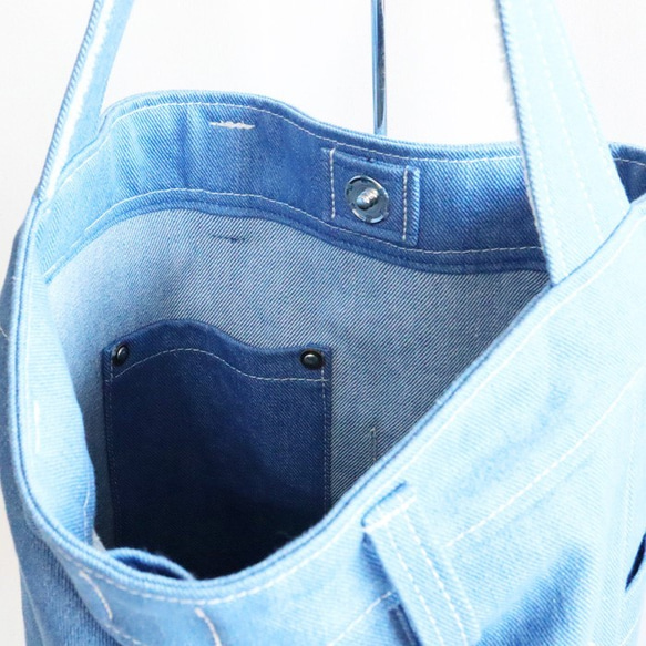 【型紙レシピ】バケツ型ショルダーバッグ/安心作製の詳しいレシピ付き 7枚目の画像