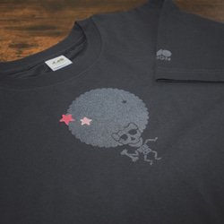 刺繍アレンジ★T-shirt／アフロだった人（レギュラーフィット）4色展開 1枚目の画像