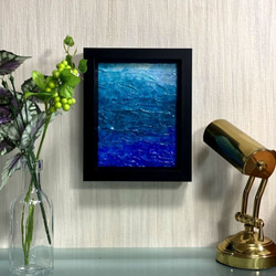 原画　「Under water F0-0731」F0サイズ　海の中の絵、一点物です。 3枚目の画像