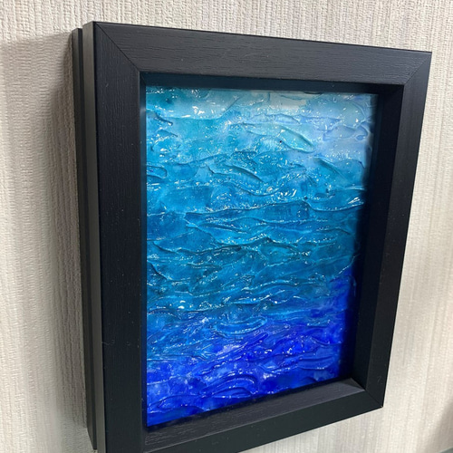 原画 「Under water F0-0731」F0サイズ 海の中の絵、一点物です 原画 「Under water F0-0731」F0サイズ 海の中の絵、一点物です