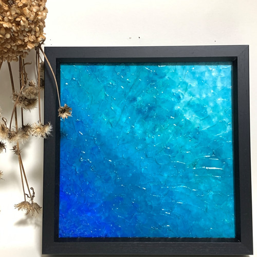 原画「海の深さによって色が変わる、藍から蒼へ」S3キャンバス 原画「海の深さによって色が変わる、藍から蒼へ」S3キャンバス